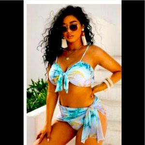 Gorgeous bikini with sarong